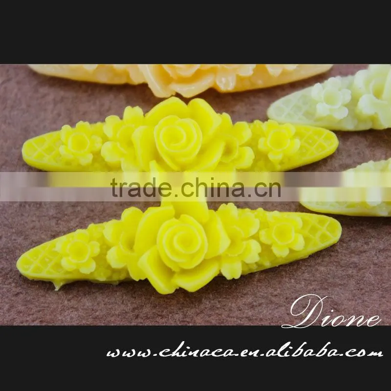 decoration designs decorative artificial colorful small resin flower for crafts