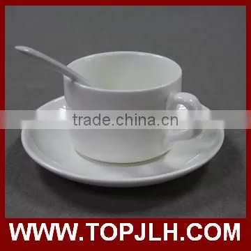 sublimation coated white porcelain small fancy coffee cup set