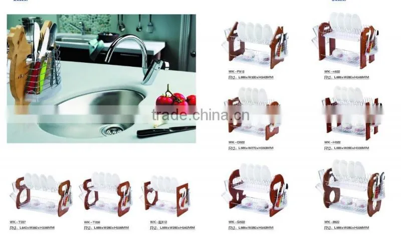 kitchen 2 tiers utensil drying rack