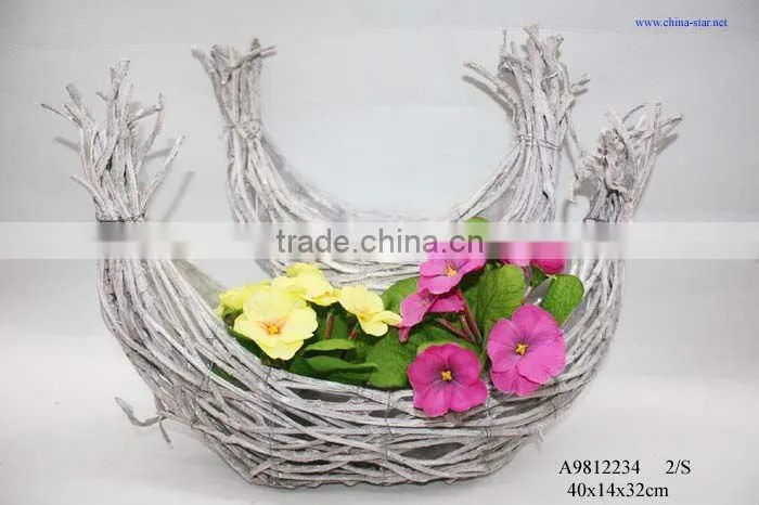 twig garden decoration for flower