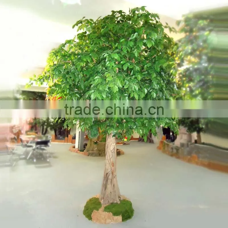GNW BTR017 Garden Landscaping Large Green Banyan Trees Indoor home Decorative Artificial Tree 8ft High
