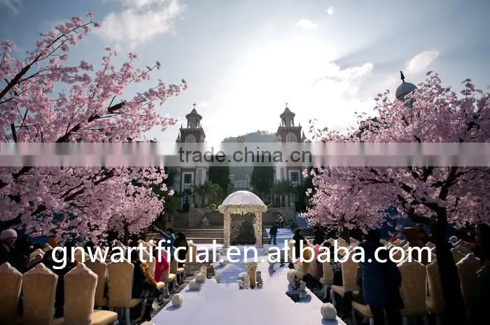 GNW BLS1508 8ft Chic Fabulous Cheap artificial wedding decorative white cherry blossom trees