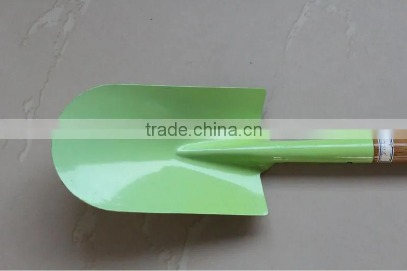 2013 new painted TUV/GS standard fiberglass poly grip garden shovel with fiberglass and wooden handle rake