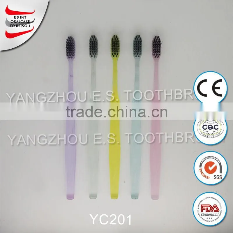 wholesale fda cheap famous nature nano bamboo bristle toothbrush with names hotel travel disposable toothbrush with toothpaste