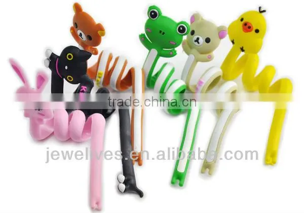 Cartoon Eco-Friendly Silicone Earbud Cable Winder