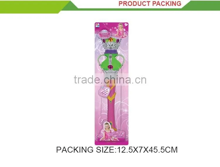 New product pink plastic musical light magic wand toy
