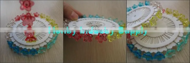 Christmas Decoration Transprant Colored Flower Head Corsage Pin