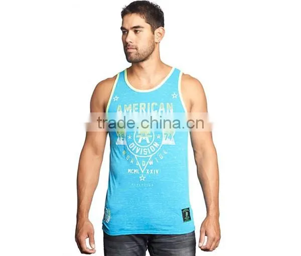 Men 's Bodybuilding slub Tank tops