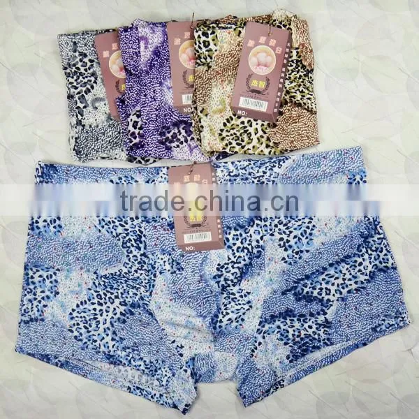 Fashion geometry men underwear hot selling high quality bamboo fiber men boxer briefs