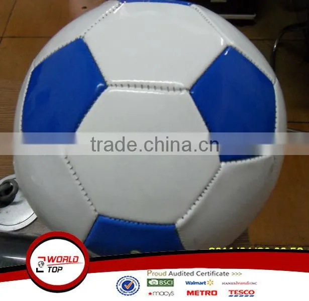 White/Blue PVC football
