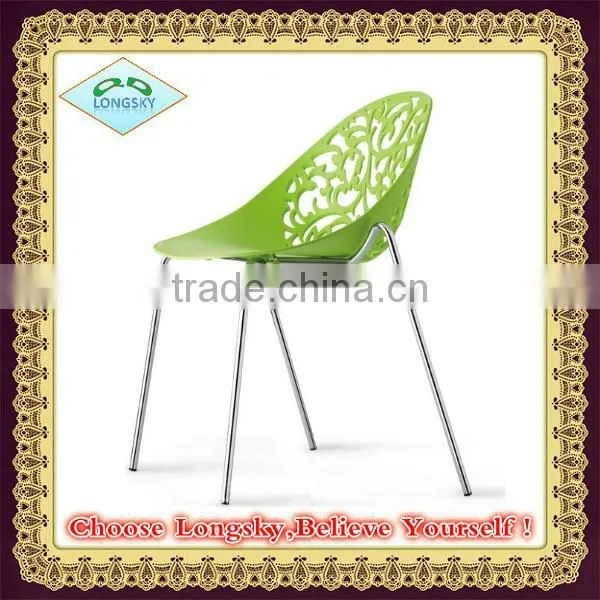 Hot sale bird nest design metal frame plastic chairs garden chairs outdoor furniture