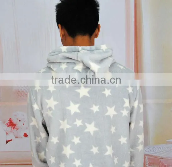 100% polyester printed coral fleece pajama