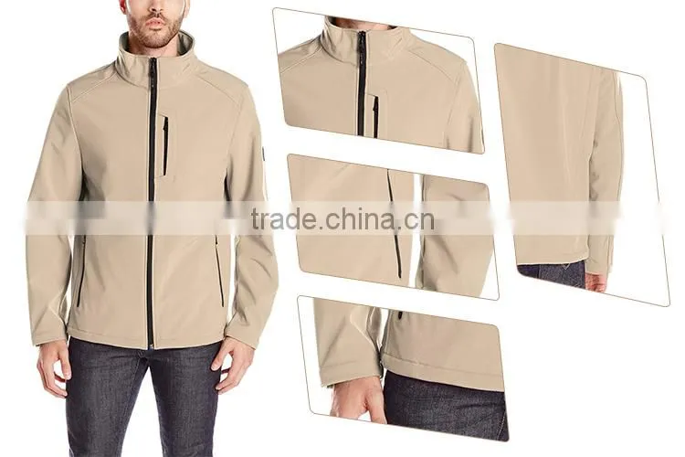 2017 most popular zipper outdoor cool men's softshell jacket