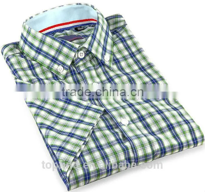 2016 high quality 100% cotton Casual Fashion Men Shirt