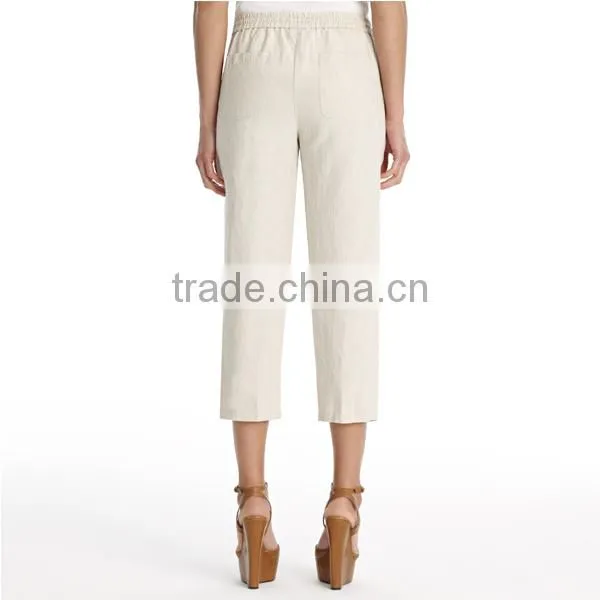 Casual ladies linen trousers