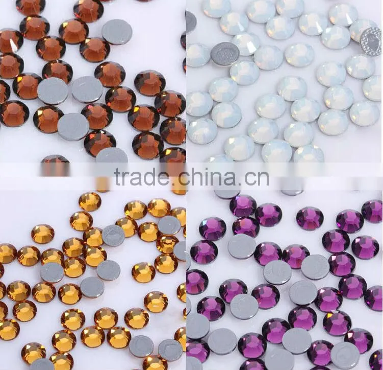 shiny and best quality Crystal-Hotfix Rhinestone Iron on Transfer Hot fix Motif crystal