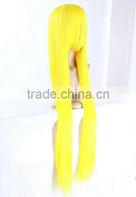 2013 Women's Sexy Long Curly Synthetic Fancy Cosplay Wig,Blonde European Hair Full Lace Wig,Long Straight Cosplay Wig