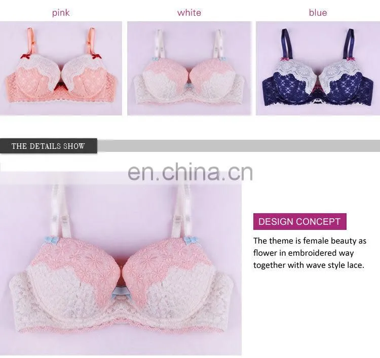OEM Supplier Latest Hot Small In Lace Sweet Girl Tube Top Girls Bra