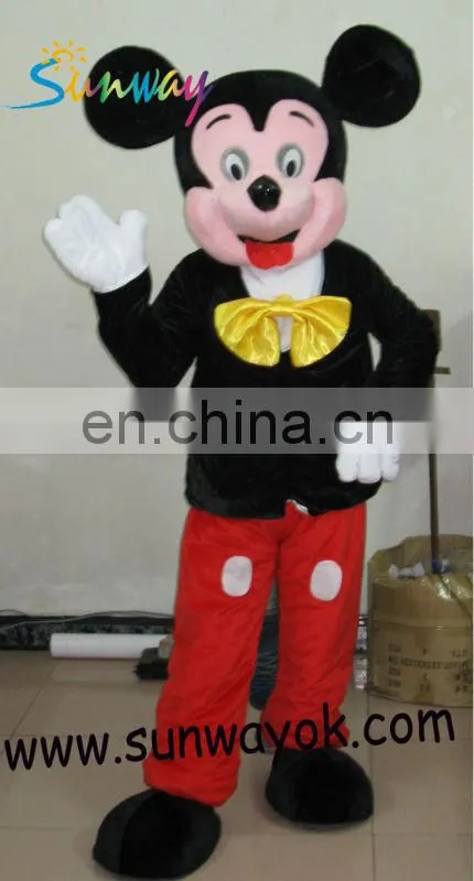 Newest design Mickey plush costume/best seller plush cloth for sale