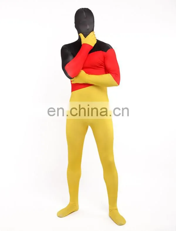 Mens Womens Zentai Germany German Flag Zentai Suit Skin Costume All Sizes