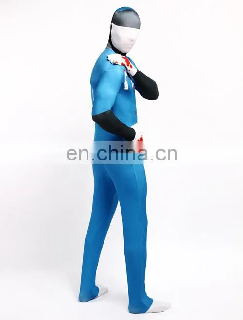 Lake Blue Full Body Spandex Lycra Catsuit Halloween Jumpsuit Unitard Sexy