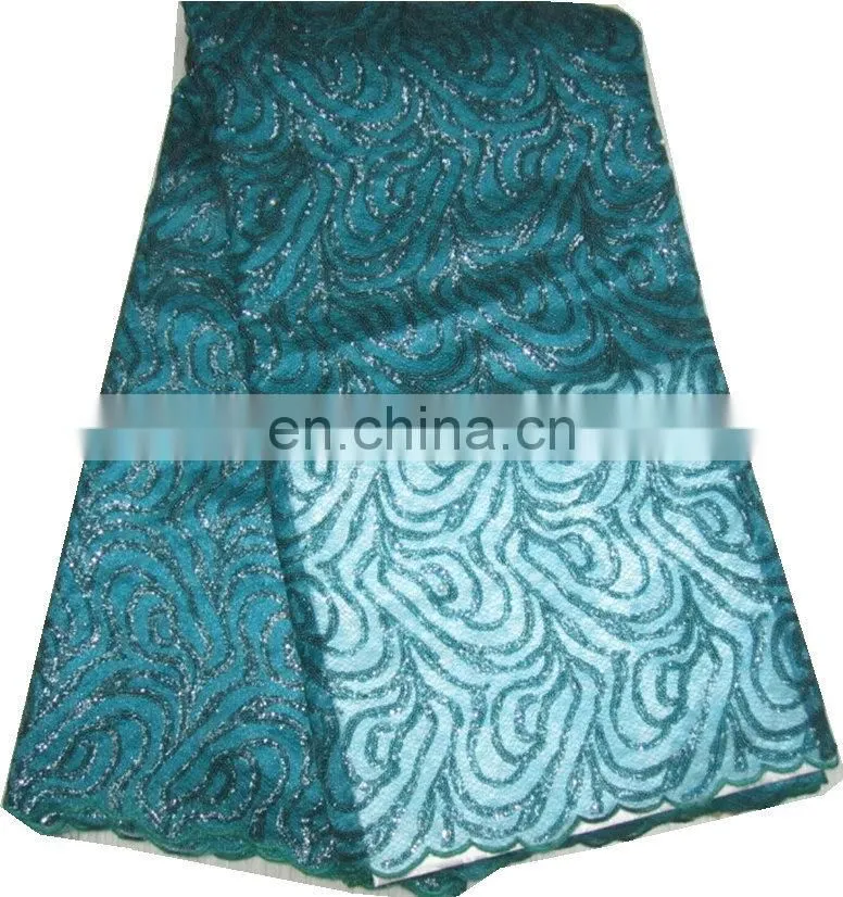 high quality african french lace/organza lace/sequin lace (FL534)