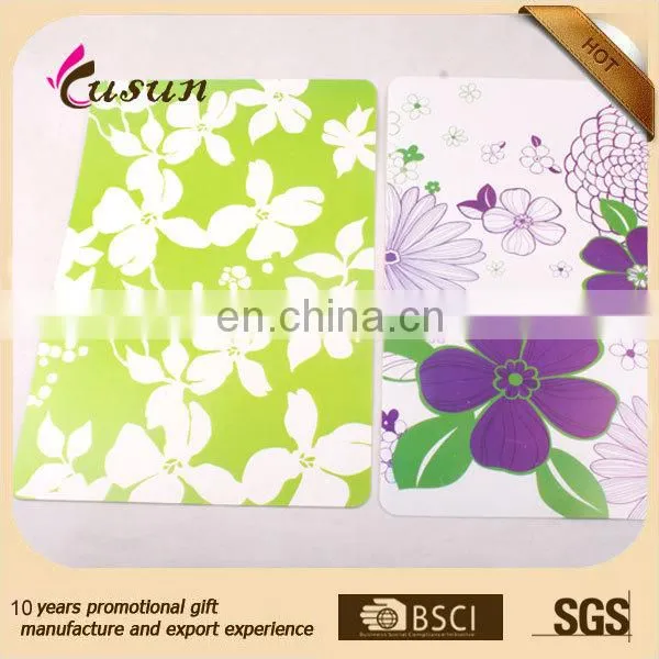 Custom printed plastic pp placemat