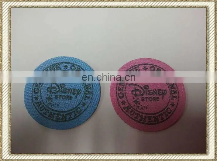 brand name woven clothing label