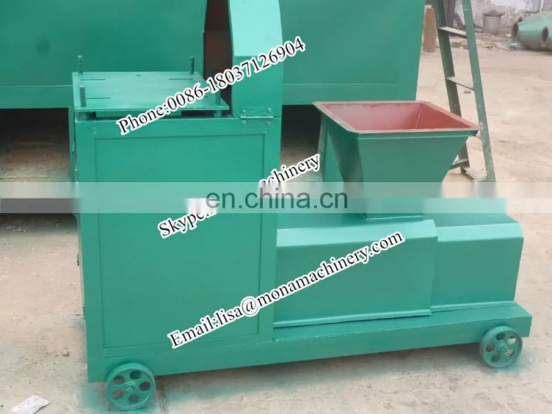 Small type straw charcoal stick making machine rod briquetting machine made in china