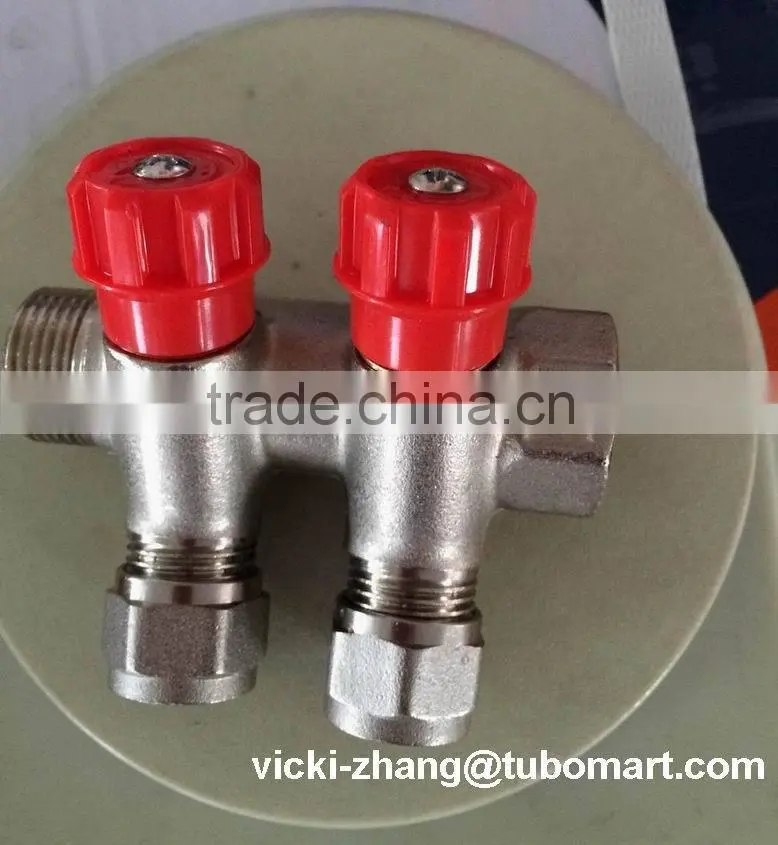 OEM Brass Pex water Manifolds and under floor heating manifolds for pex al pex under floor heating pipe