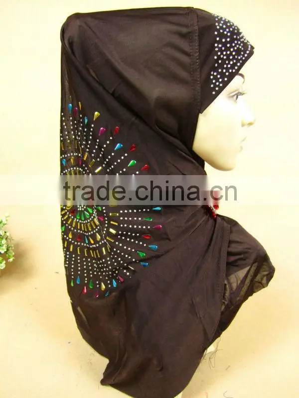 A512 new styles one piece Muslim hijab islamic hijab