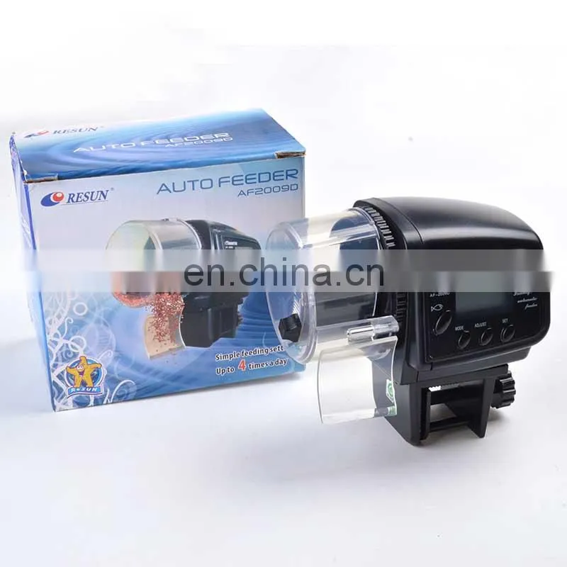 AF-2009d Digital LCD Automatic Aquarium Tank Fish Feeder Food Timer with Retail Package LCD Screen Adjustable Food Feeding