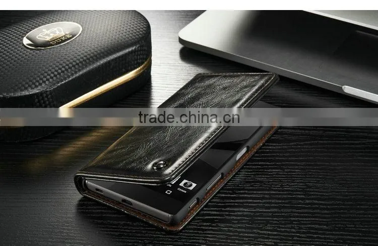 Bulk Buy Form China Leather Flip Case For Sony Xperia Z5, Cell Phone Case for Sony Xperia Z5