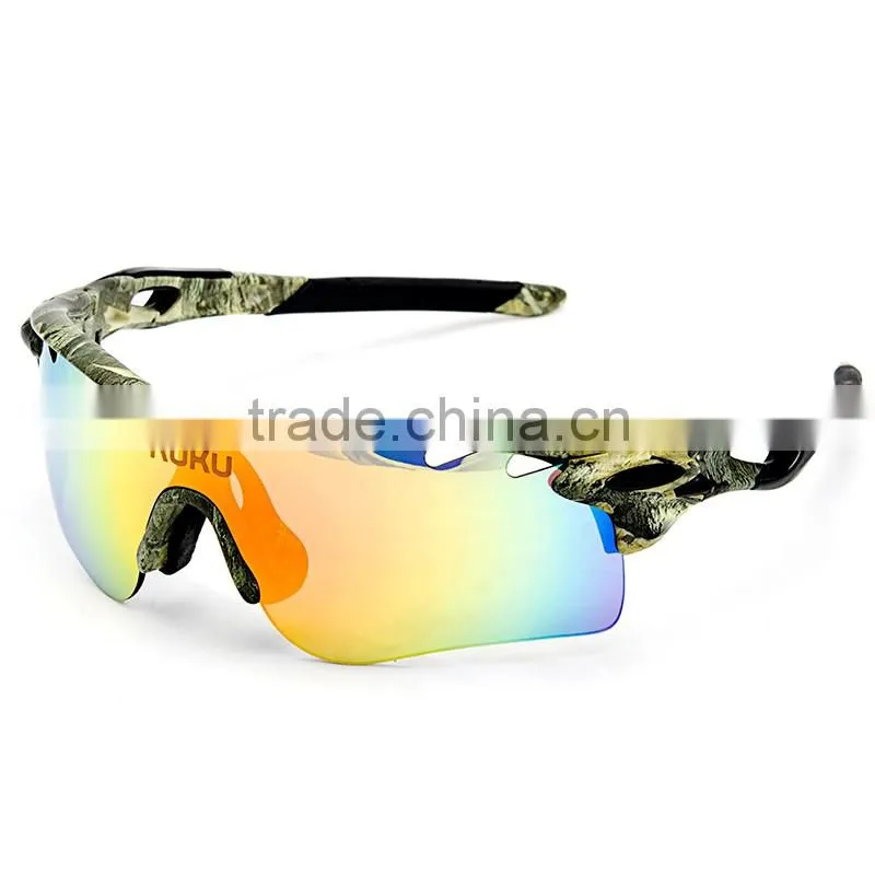 Factory Wholesale OEM UV400 Polarized Outdoor Sport Sun Glass Riding Cycling Glasses