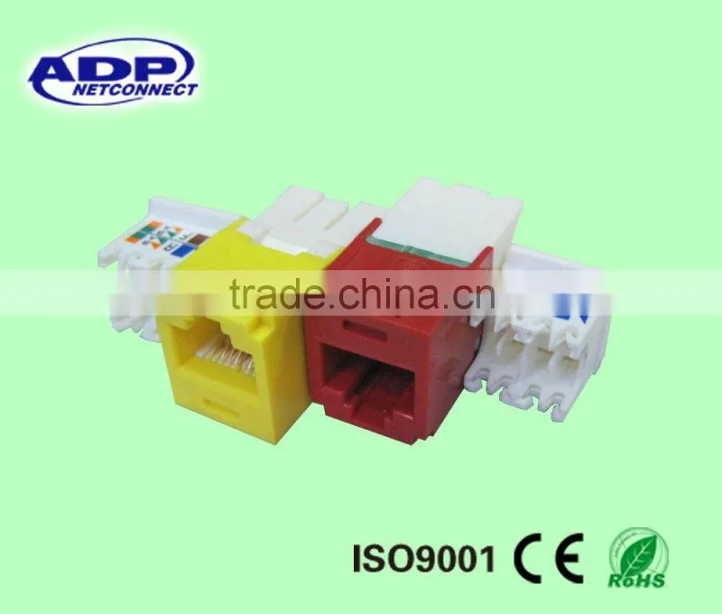 rj45 cat6 keystone jackt unshield(UTP)
