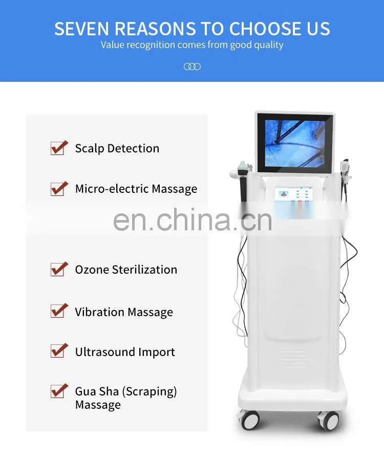 7 in 1 Scalp Hair Follicle Detection Anti Hair Loss Hair Growth Machine Scalp Massage Treatment Device Scalp Care Instrument