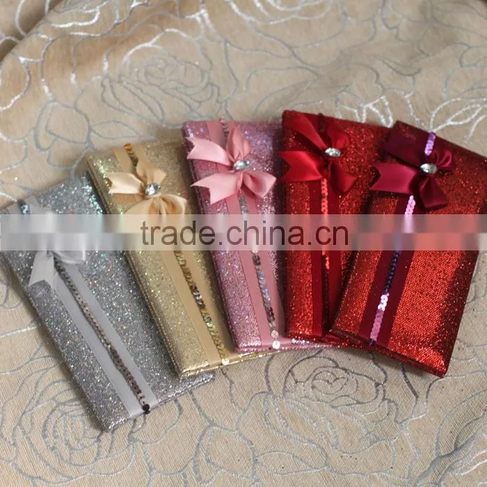 2016 New Product Glitter Fancy Greeting Wedding Cards