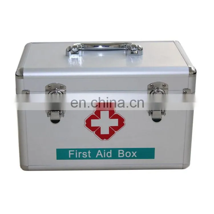 Emergency Home First Aid Kit with supplies Set Bags Box Travel Waterproof Alloy first aid box