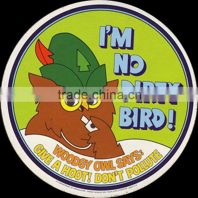 Cute unique warning sticker/Cartoon unique warning sticker