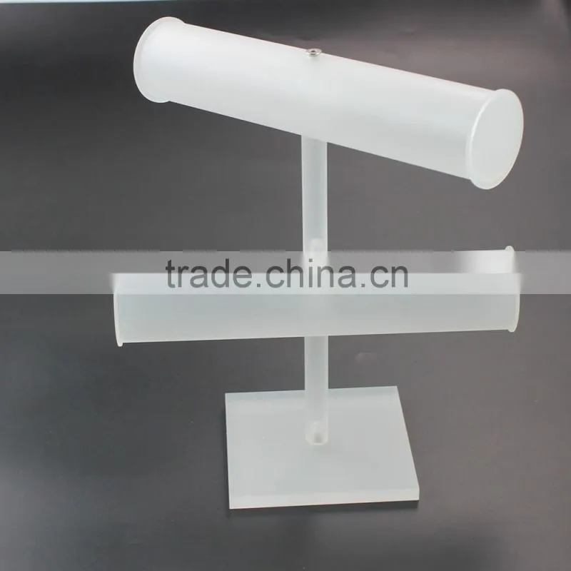 2 layer frosted acrylic bracelet display, bracelet stand wholesale