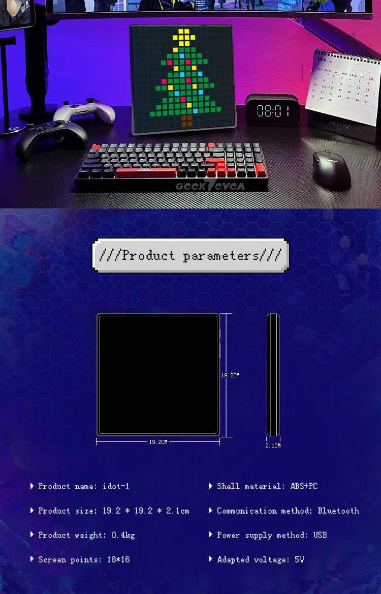 Mini Full-Color Indoor LED Display Screen Board Module for Advertising High-Efficiency Animation Function