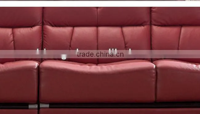 C192# Excellent craft puff furniture red leather sofa