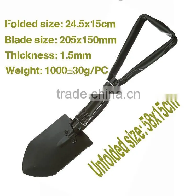 Carbon Steel Plastic Painting Folding Shovel