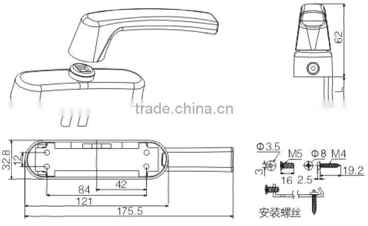 window handle JW9002D