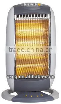 4heating 1600W CE/GS/ROHS safety tip over swtich wide angle oscillating function electric heater halogen heater for home
