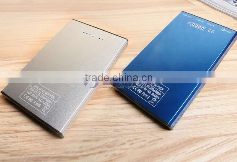 Mobile 4000mAh Portable Solar Charger Power Bank