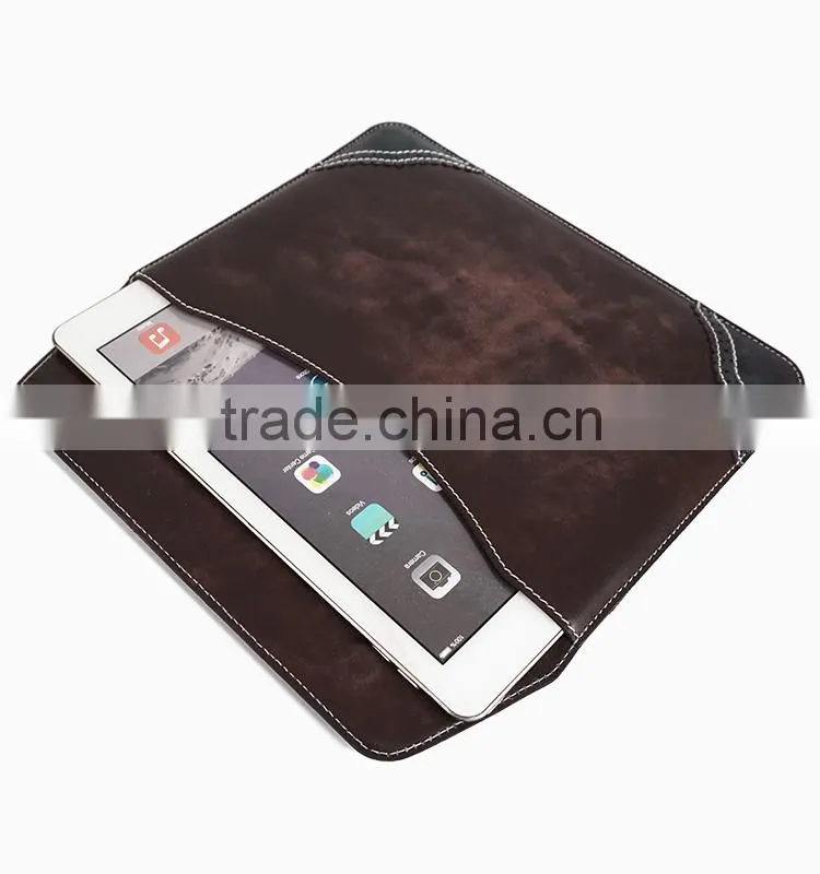 High Grade leather wallet case for ipad mini