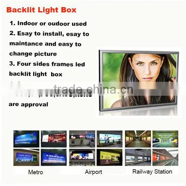 super brightness LED outdoor uv flex banner fabric light box