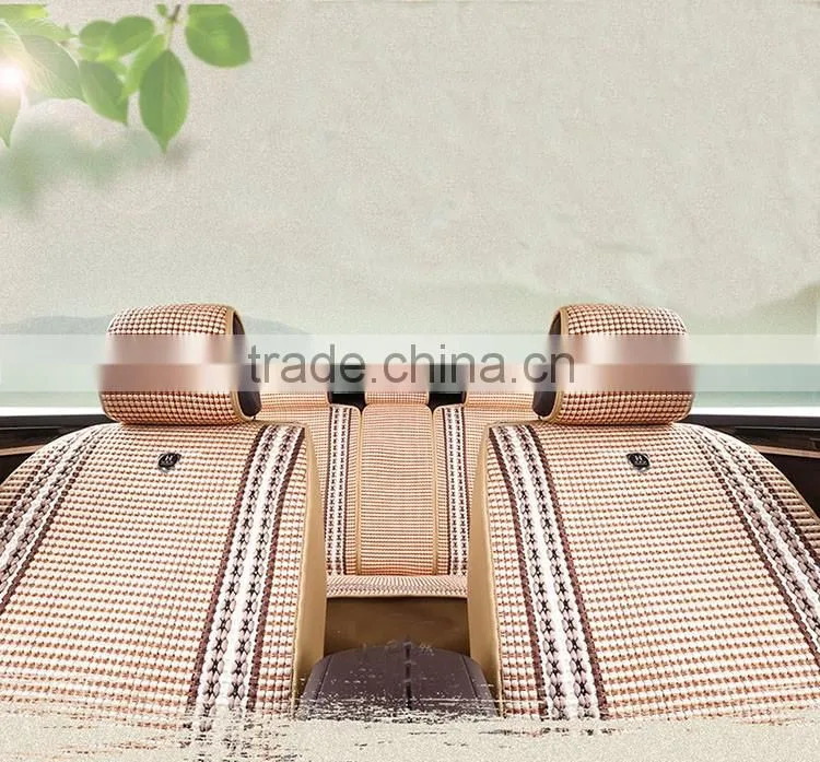 Universal Car Full Set Type PU Silk Adult Seat Cushions for all seasons