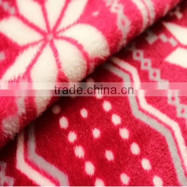 100% polyester 288F both side quilting flannel fabric